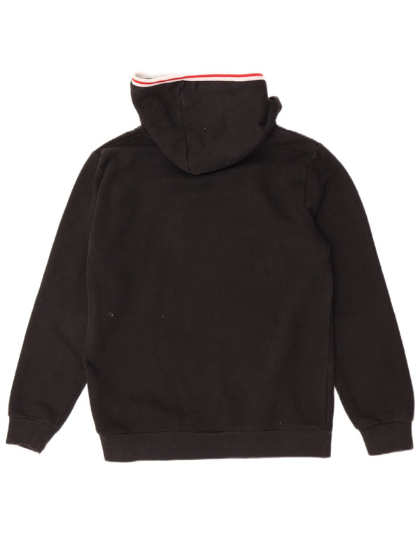 Fila Jungen-Pullover mit grafischem Kapuzenpullover, 13–14 Jahre, schwarze Baumwolle