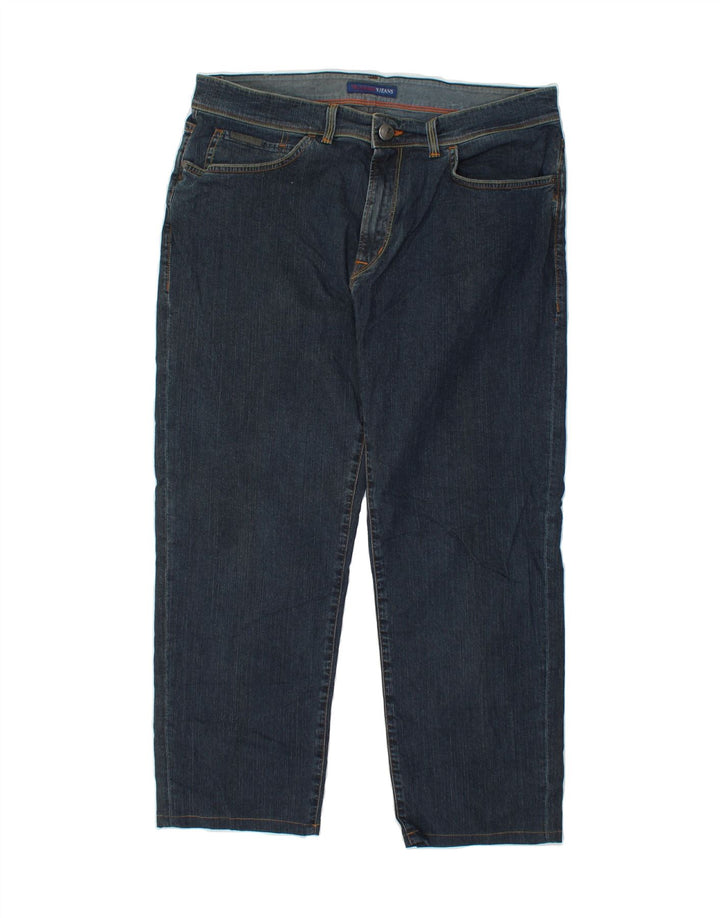 TRUSSARDI Mens Straight Jeans W35 L26 Blue Cotton Vintage Trussardi and Second-Hand Trussardi from Messina Hembry 