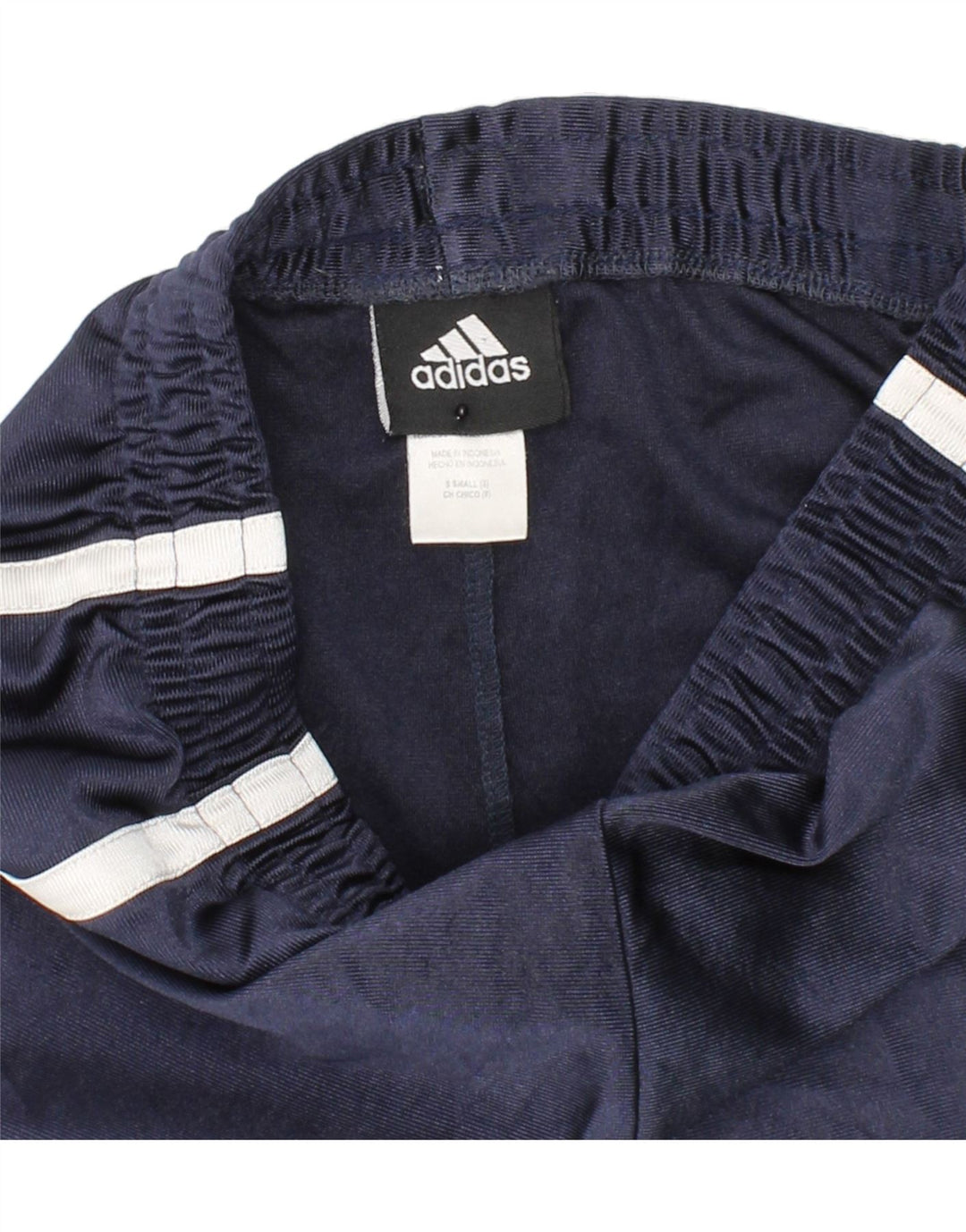 ADIDAS Boys Graphic Sport Shorts 7-8 Years Small Navy Blue Polyester Vintage Adidas and Second-Hand Adidas from Messina Hembry 