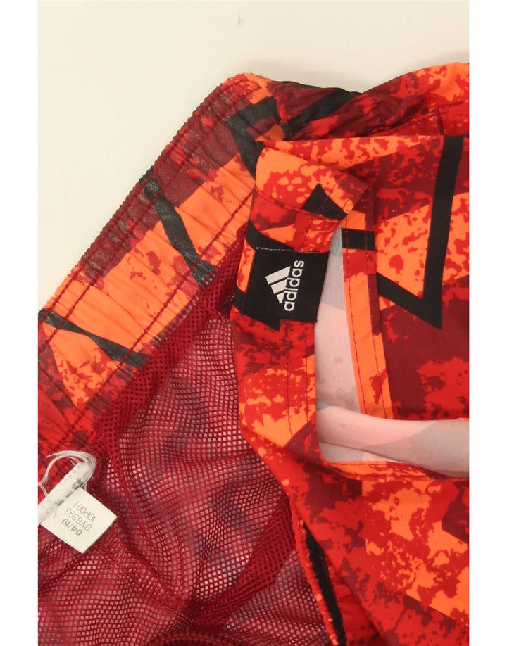 Adidas Herren Badeshorts Medium Red Geometrisch