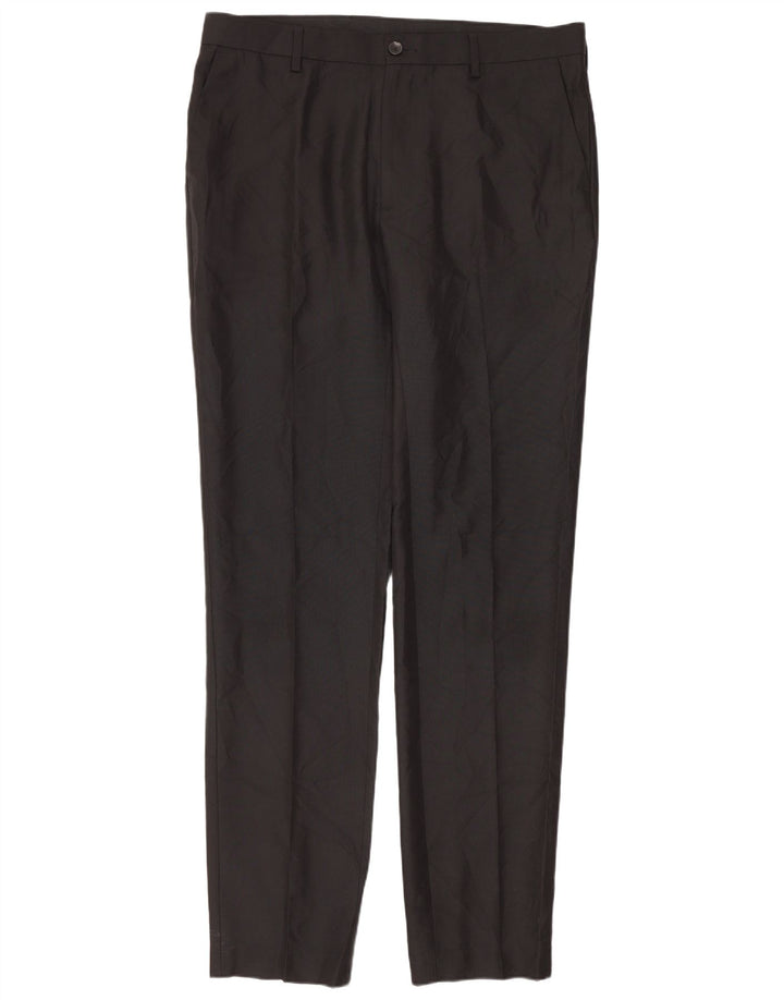 Marks & Spencer Herren Skinny Chino Hose W34 L33 Schwarz Polyester