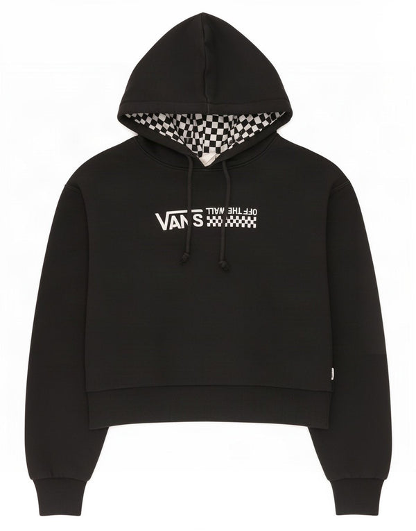 Vans Damen Crop Graphic Hoodie Pullover UK 8 Small Schwarz
