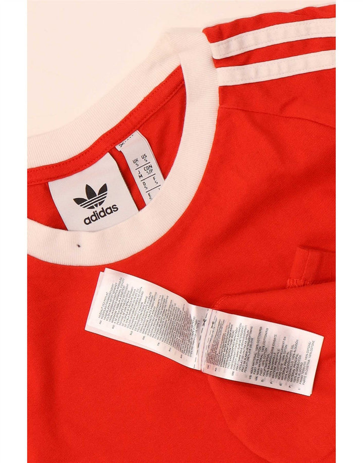Adidas Herren T-Shirt Top Small Rot