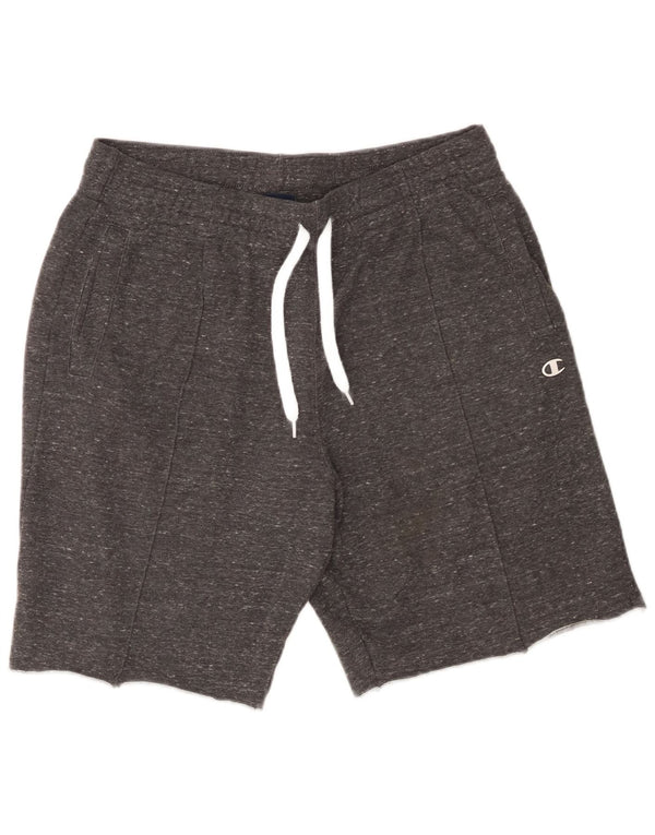 Champion Herren-Sportshorts aus mittelgrau gesprenkelter Baumwolle