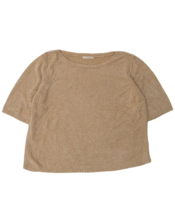 Marks & Spencer Damen-Pullover mit U-Boot-Ausschnitt, UK 22 3XL Beige