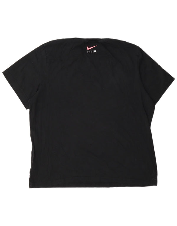 Nike Herren Grafik T-Shirt Top 2XL Schwarz Baumwolle