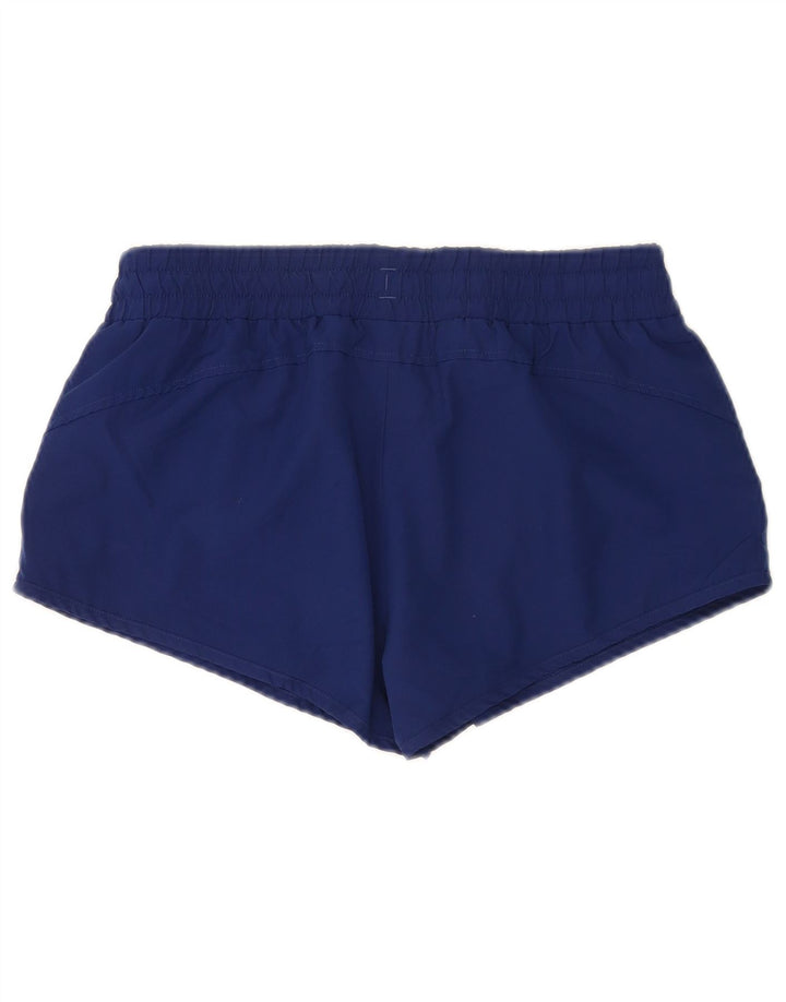 Puma Damen Sportshorts UK 12 Medium Marineblau Polyester