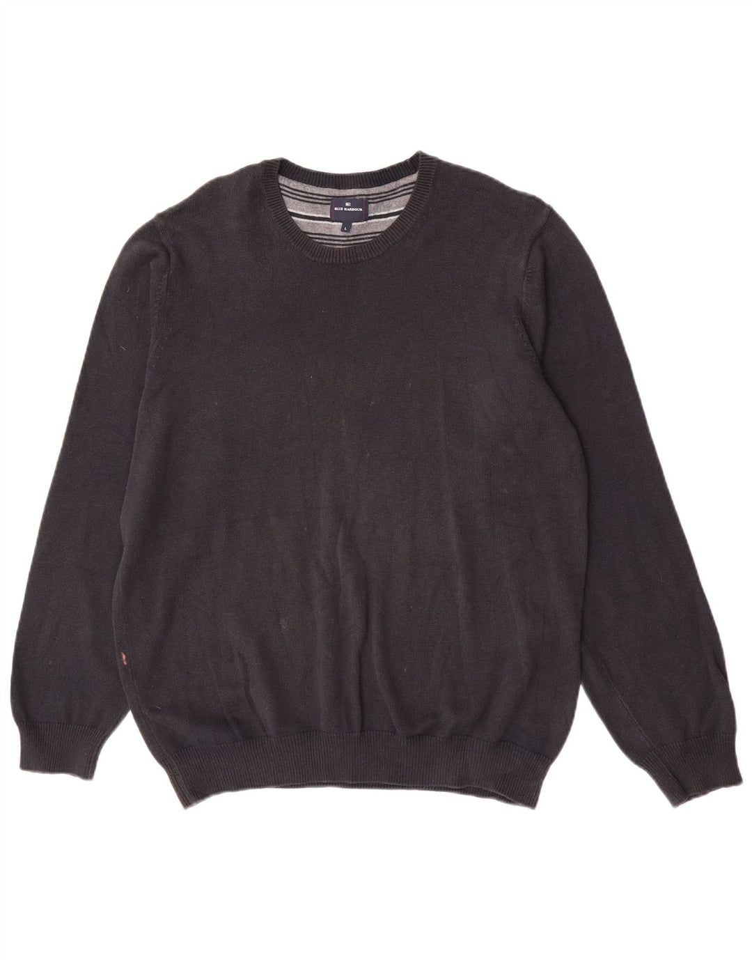 Marks & Spencer Herren Blue Harbour Pullover mit Rundhalsausschnitt, Größe L, Marineblau