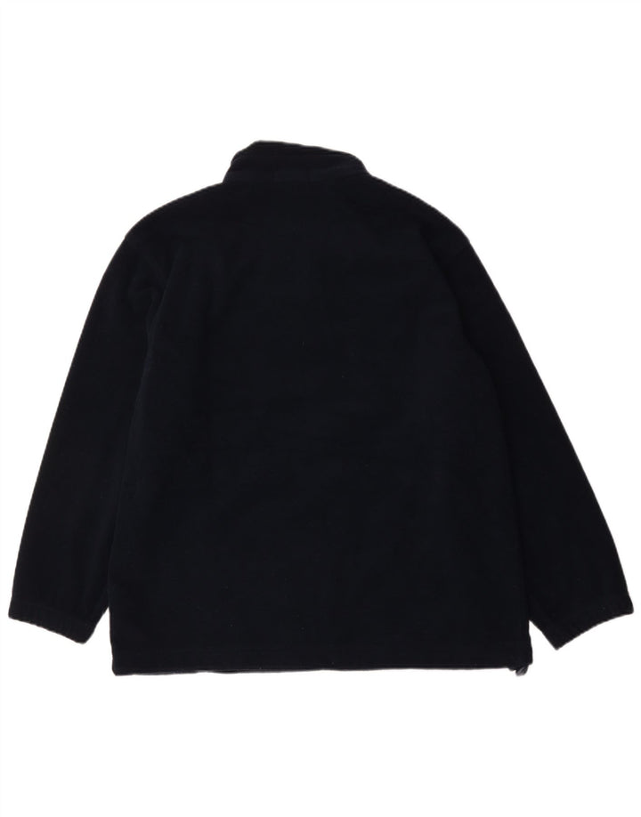 Marks & Spencer Damen Fleecejacke UK 14 Large Marineblau Polyester