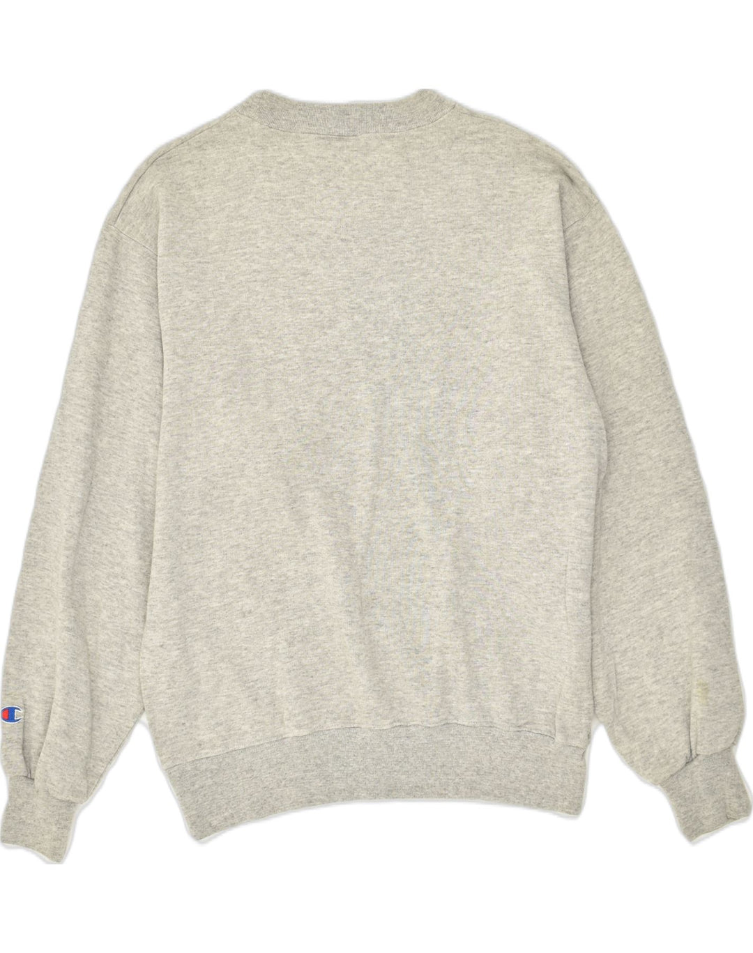 CHAMPION Mens Graphic Sweatshirt Jumper Medium Grey Cotton Vintage Champion and Second-Hand Champion from Messina Hembry 