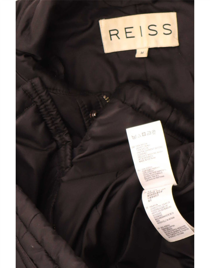 Reiss Herren Steppjacke UK 38 Mittelschwarzes Nylon