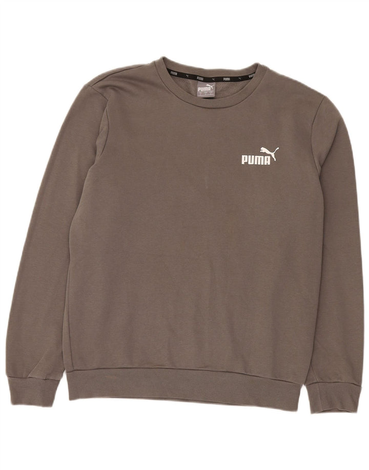 Puma Herren Sweatshirt Pullover Small Grau Baumwolle