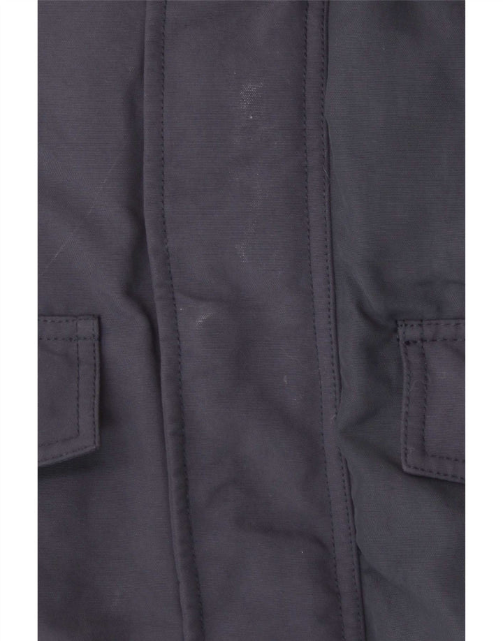 Jack Wills wattierte Herrenjacke mit Kapuze, UK 38, mittelmarineblau
