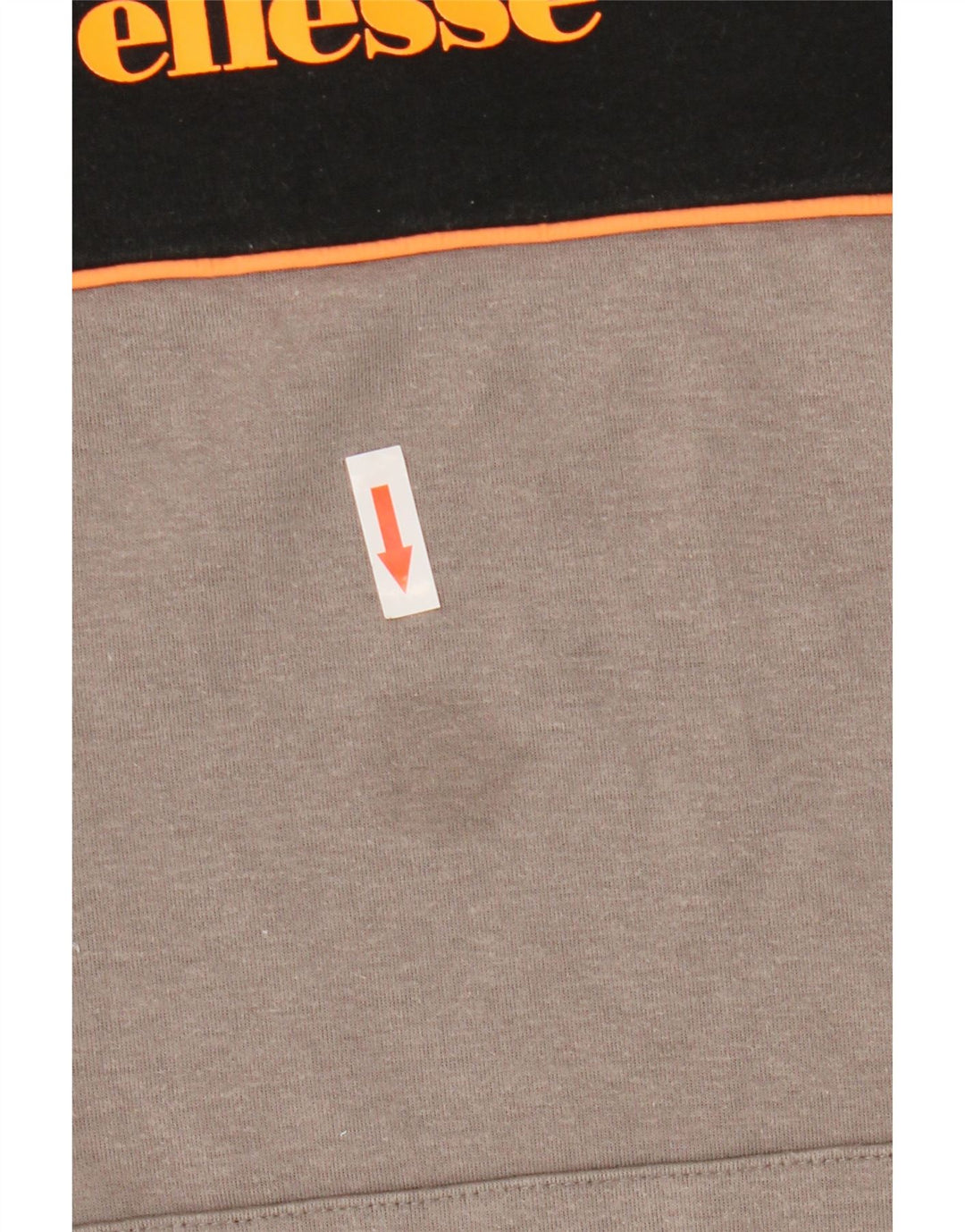 Ellesse Herren-Kapuzenpullover aus mittelschwarzer Colourblock-Baumwolle