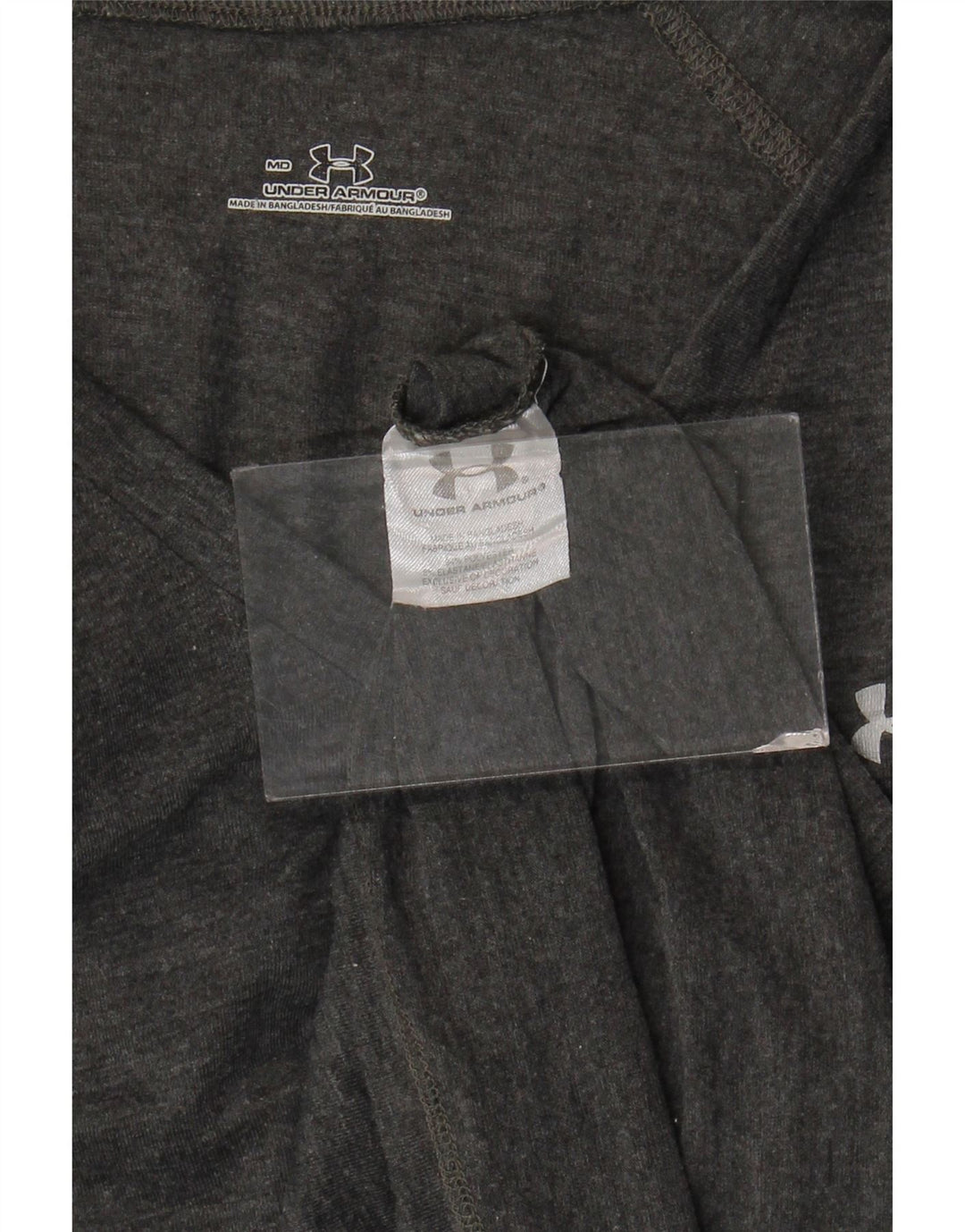 UNDER ARMOUR Damen T-Shirt Top UK 12 Mittelgraues Polyester