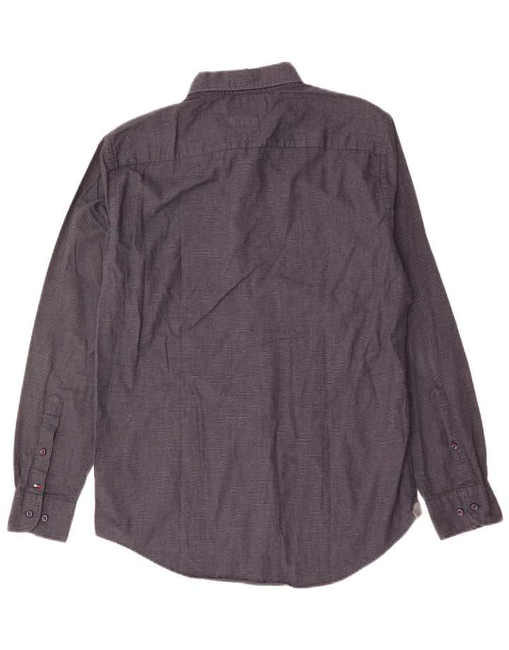 Tommy Hilfiger Herren New York Fit Hemd mittelgraue Baumwolle