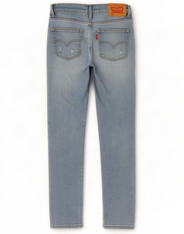 Levi's Jungen 510 Distressed Skinny Jeans 11-12 Jahre W26 L27 Blau