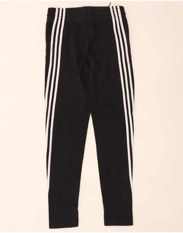 Adidas Damen Trainingshose UK 8/10 Small Schwarz Baumwolle