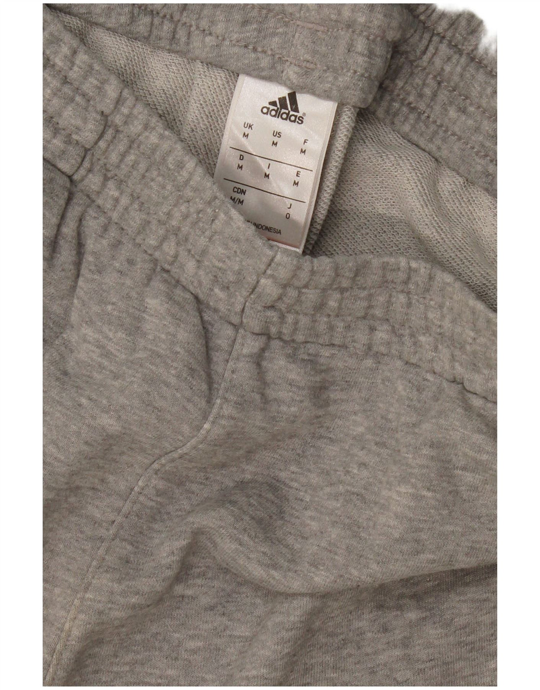 ADIDAS Womens Tracksuit Trousers UK 14 Medium  Grey Cotton