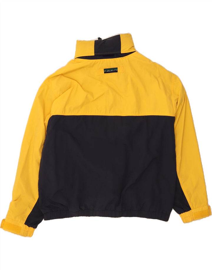 EDDIE BAUER Mens Rain Jacket UK 42 XL Navy Blue Colourblock Nylon Vintage Eddie Bauer and Second-Hand Eddie Bauer from Messina Hembry 