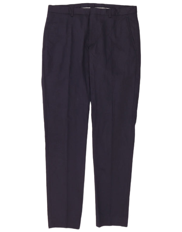 Zara Herren Slim Anzughose EU 40 Medium W31 L36 Marineblau