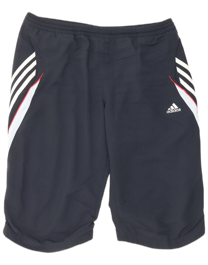 Adidas Herren Climalite Sportshorts, groß, marineblau, Farbblock-Polyester
