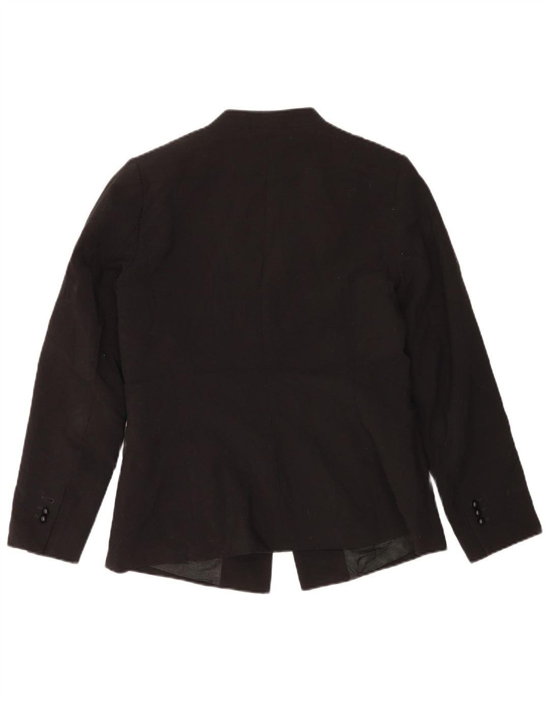 Zara Damen Blazer Jacke UK 16 Large Schwarz Polyester