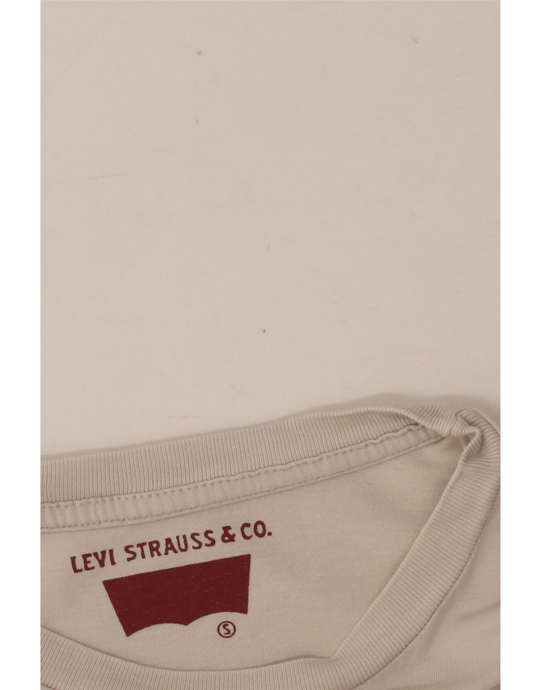 Levi's Damen-T-Shirt mit Grafik, UK 10, Größe S, Weiß