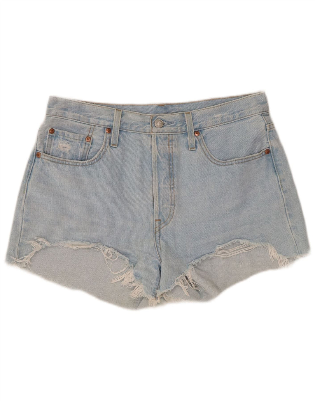 Levi's Damen 501 Denim Shorts Medium W30 Blau