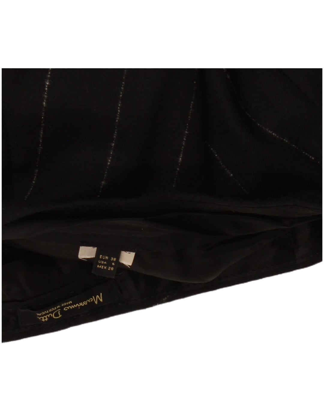 MASSIMO DUTTI Damen Slim Chinohose EU 38 Small W30 L27 Schwarz gestreift