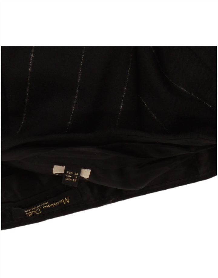 MASSIMO DUTTI Damen Slim Chinohose EU 38 Small W30 L27 Schwarz gestreift