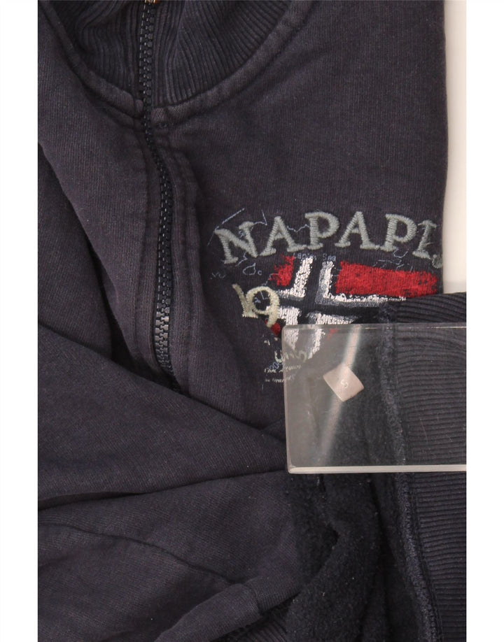 Napapijri Herren-Trainingsanzugoberteil mit Grafik, Größe S, Marineblau