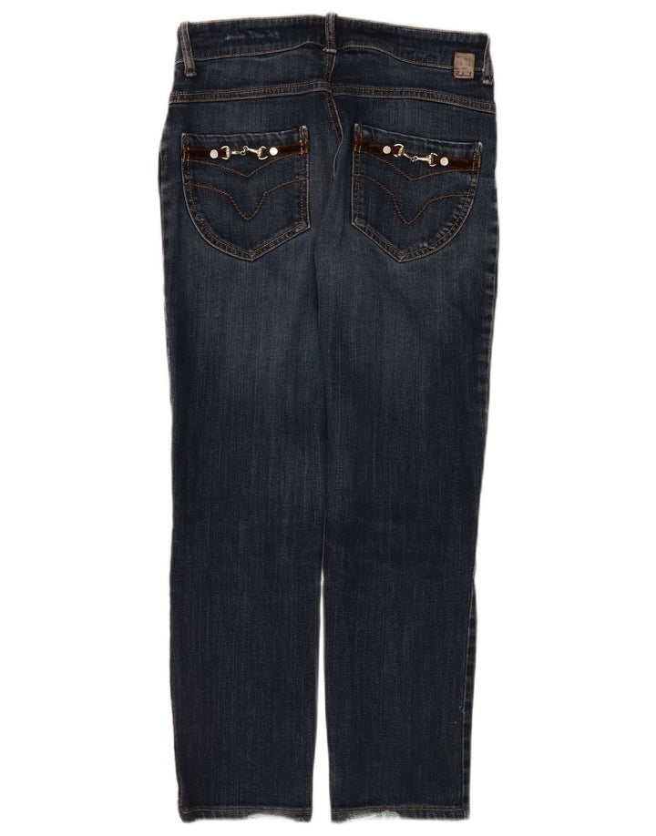 Max Mara Damen Weekend Slim Jeans W28 L26 Marineblaue Baumwolle