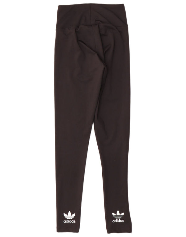 ADIDAS Damen Leggings UK 6 XS Schwarz