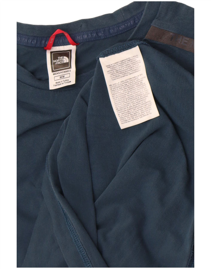 The North Face Herren-T-Shirt-Oberteil aus mittelblauer Baumwolle