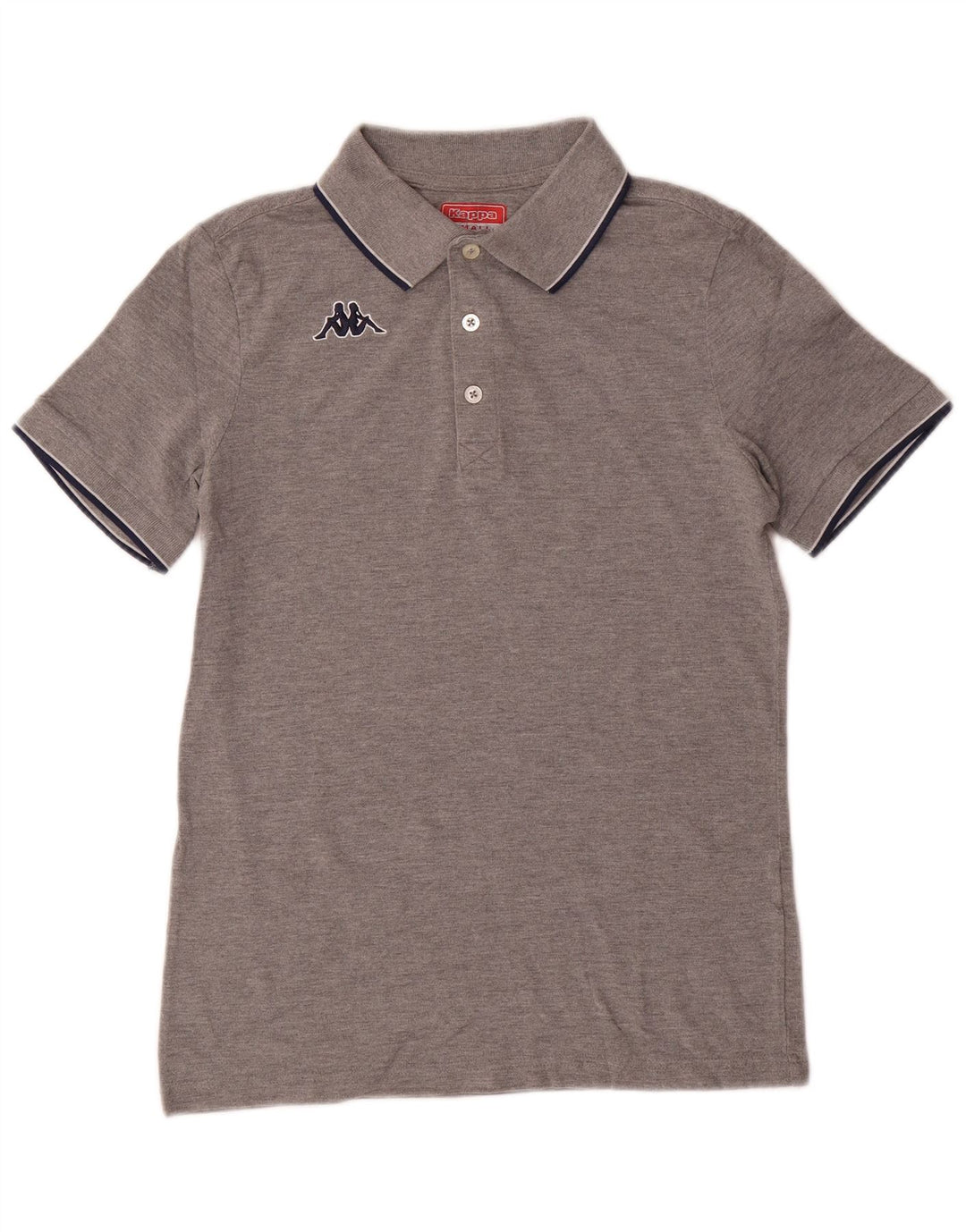 Kappa Herren Poloshirt Small Grau meliert