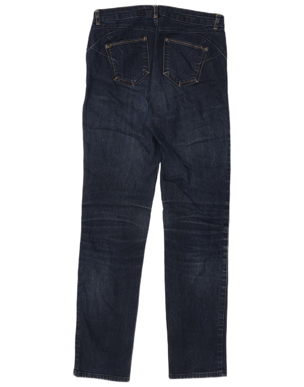 Marks & Spencer Damen Per Una Slim Jeans W28 L30 Marineblaue Baumwolle