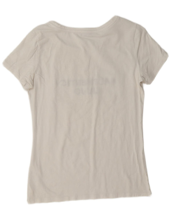 Liu Jo Damen Milano Graphic T-Shirt Top UK 14 Mittelweiße Baumwolle