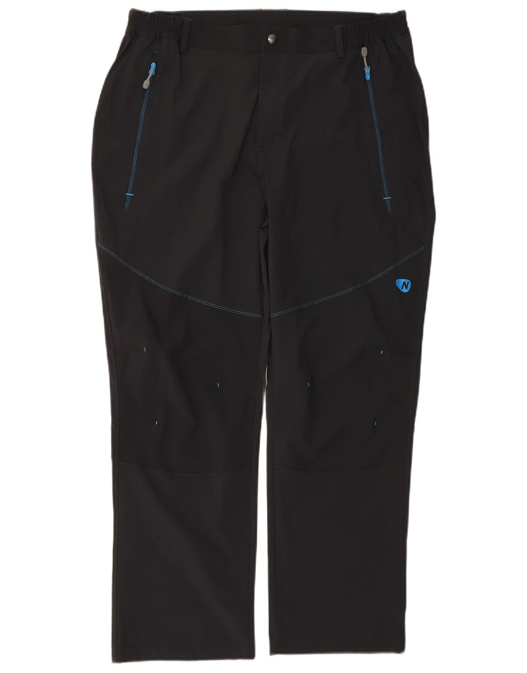 NORDSEN Herren gerade Chinohose IT 54 2XL W38 L28 Grau Polyamid