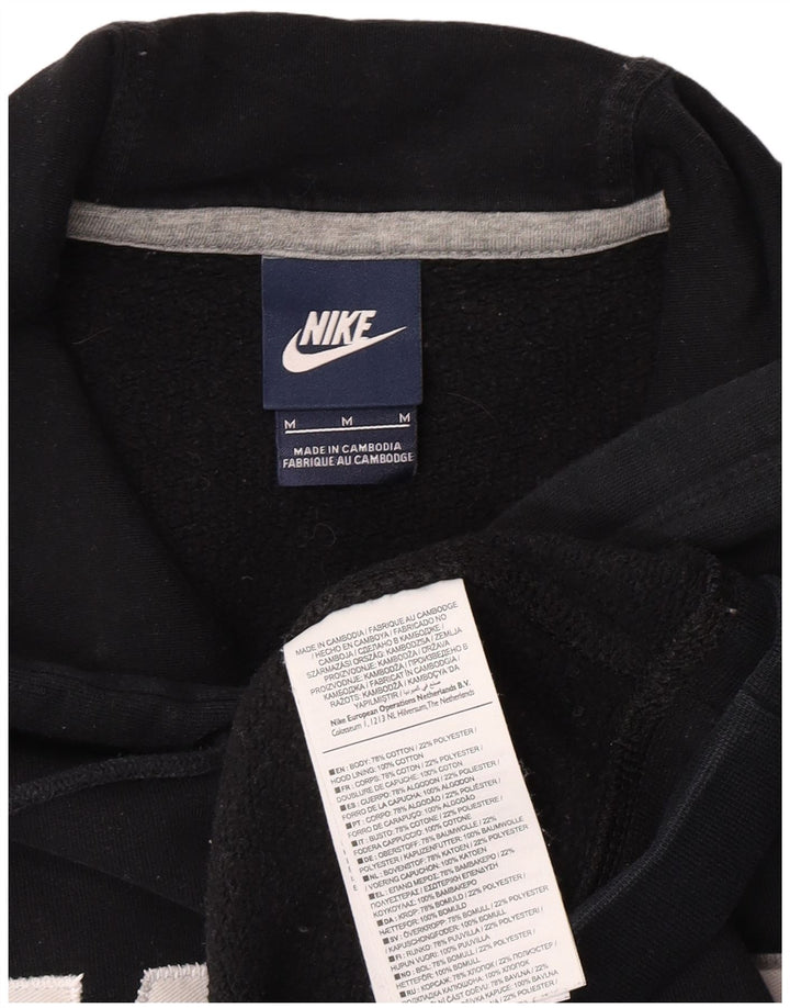 Nike Herren-Kapuzenpullover mit Grafik, mittelschwarz, Baumwolle
