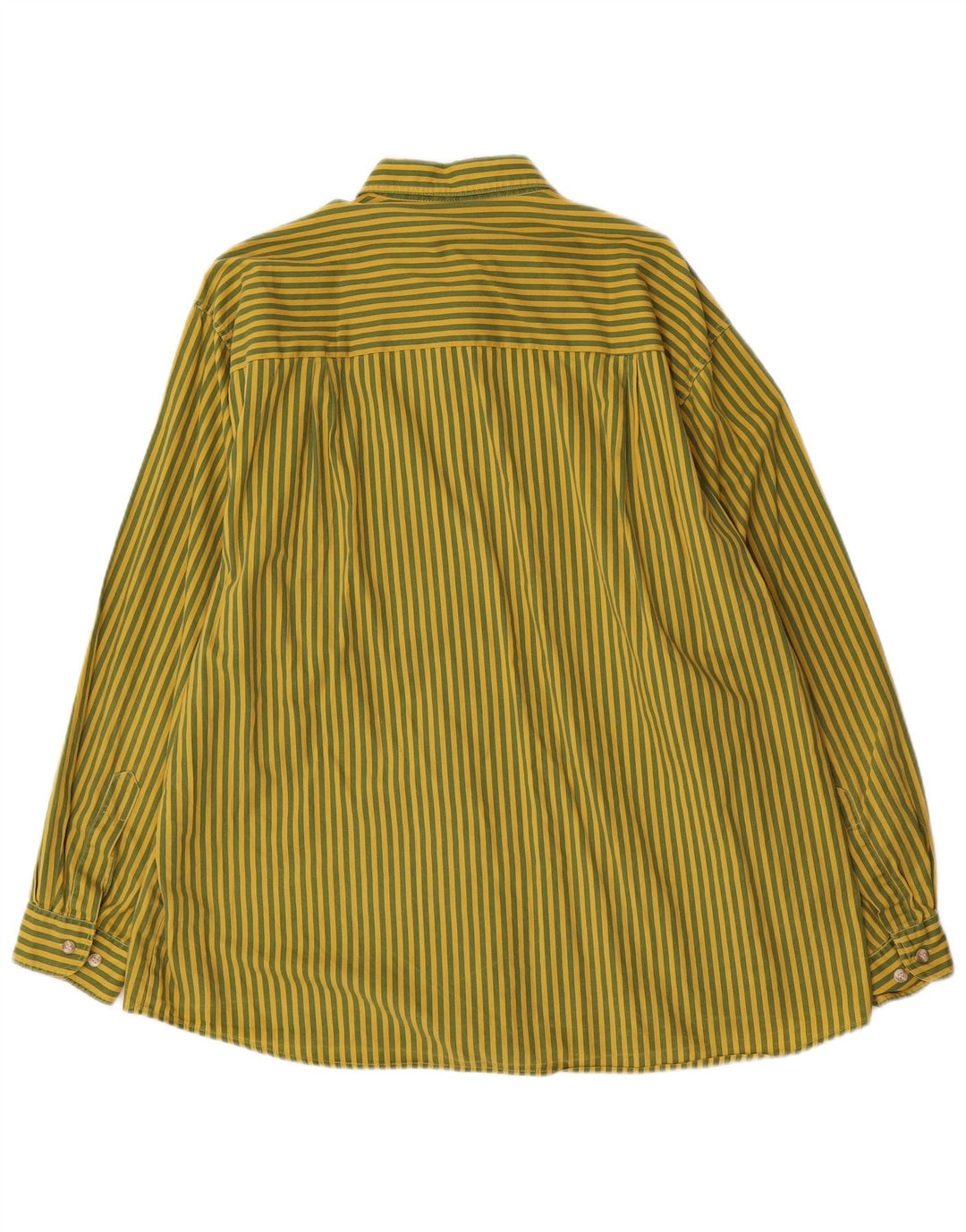 REEMARC Herrenhemd XL grün gestreift aus Baumwolle