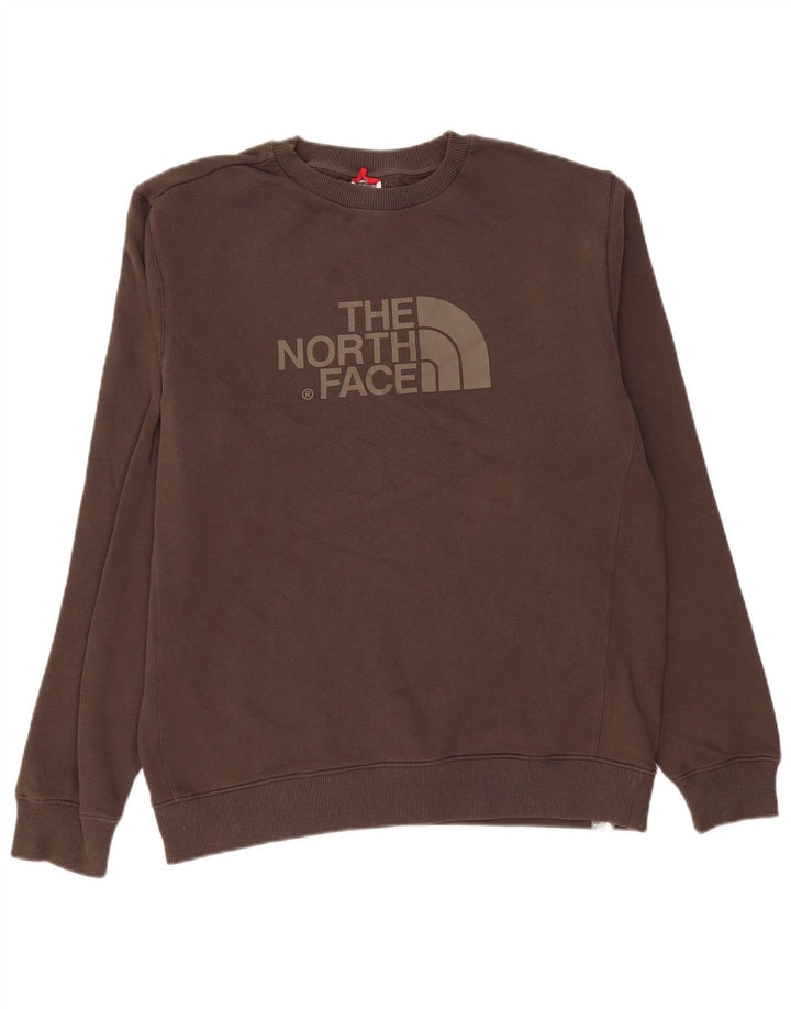 The North Face Herren-Sweatshirt mit Grafik, groß, braune Baumwolle