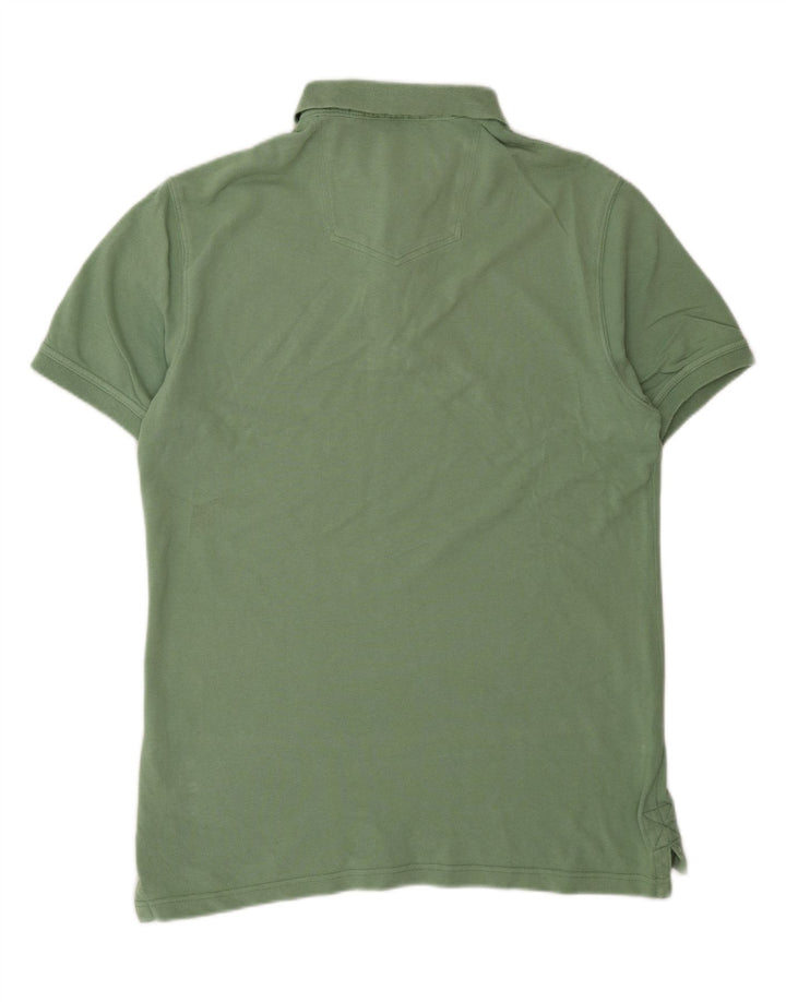 FAT FACE Herren-Poloshirt aus mittelgrüner Baumwolle