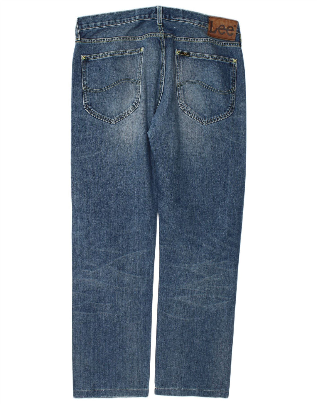 Lee Herren Blake Straight Jeans W34 L30 Blaue Baumwolle