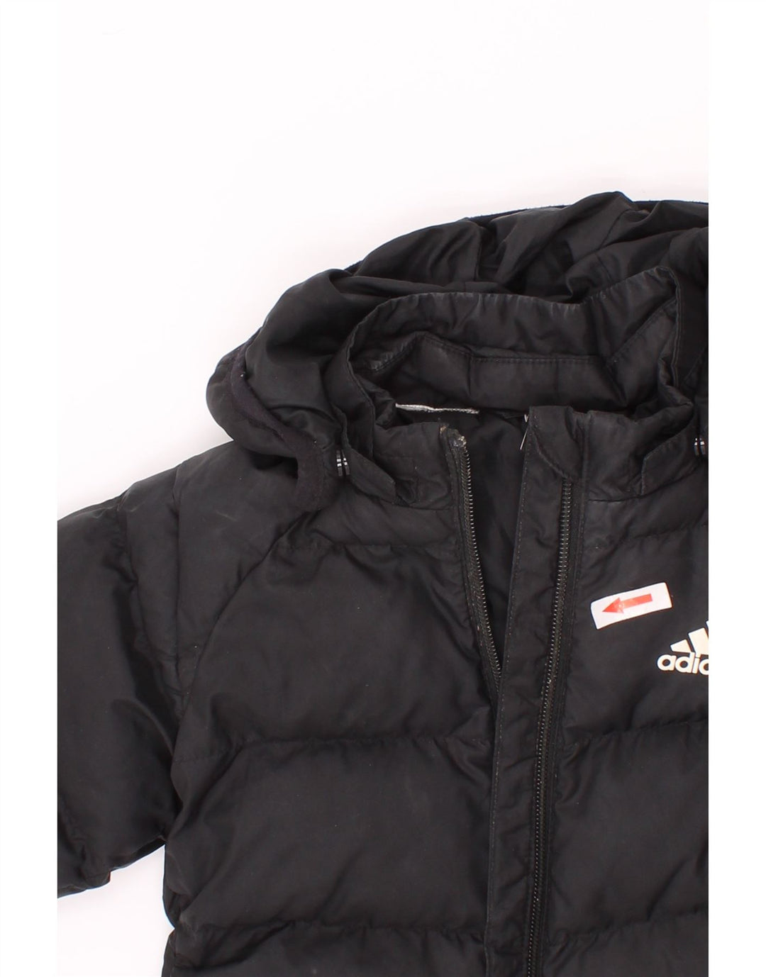 Adidas Jungen wattierte Jacke mit Kapuze, 3–4 Jahre, Schwarz