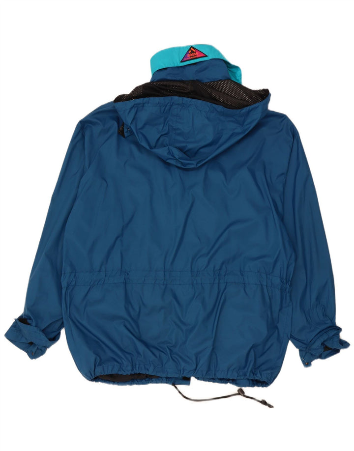 Aesse Herren-Regenjacke mit Kapuze, lockere Passform, Größe 40, Blau