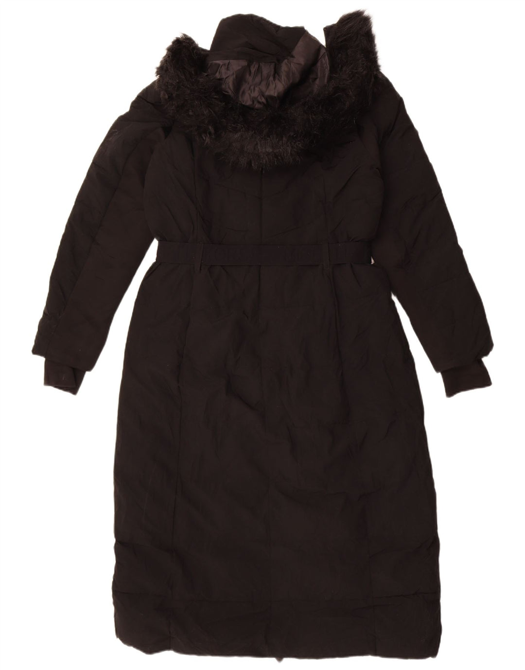 Michael Kors Wattierter Damenmantel mit Kapuze, UK 14, Mittelschwarz, Polyester