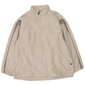 Domyos Herren-Trainingsanzug-Oberteil, Jacke, 2XL, weißes Colourblock-Polyester