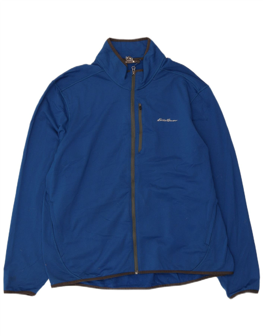 EDDIE BAUER Herren-Trainingsanzug-Oberteiljacke UK 42 XL Blaues Polyester
