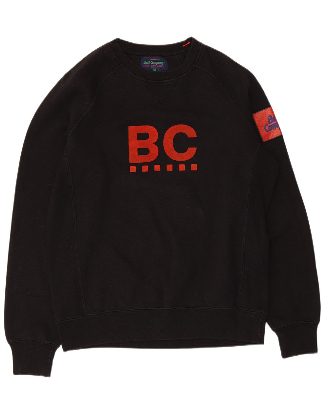 Best Company Herren-Sweatshirt mit Grafik, reguläre Passform, Mittelschwarz